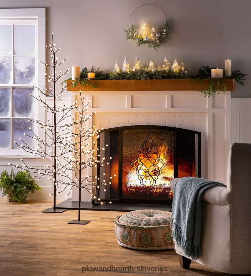 notranja/zunanja električno osvetljena mini globus drevesa Plow & Hearth 2V46081489 gospodinjska posoda