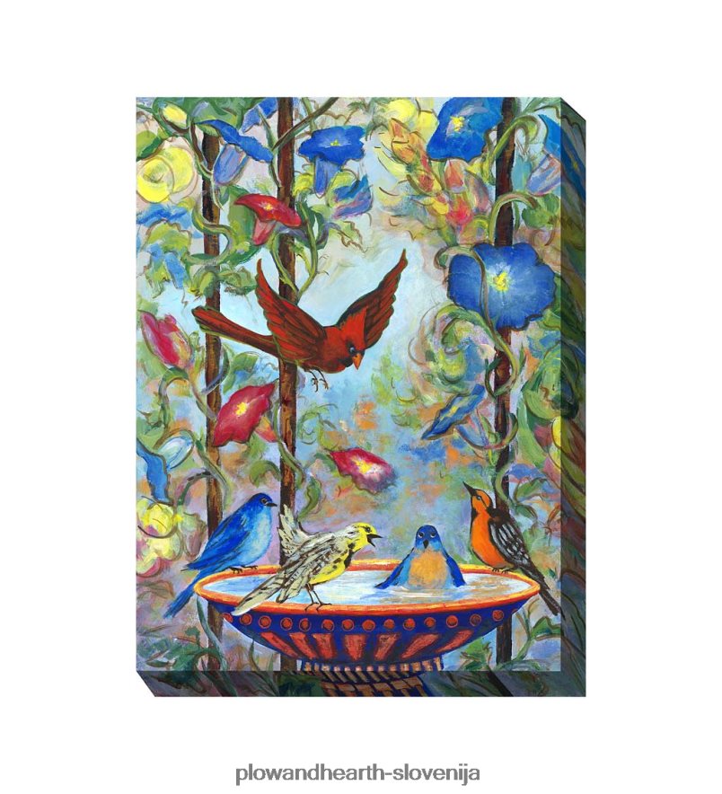 notranja/zunanja platnena stenska umetnost ob bazenu Plow & Hearth 2V46081555 gospodinjska posoda