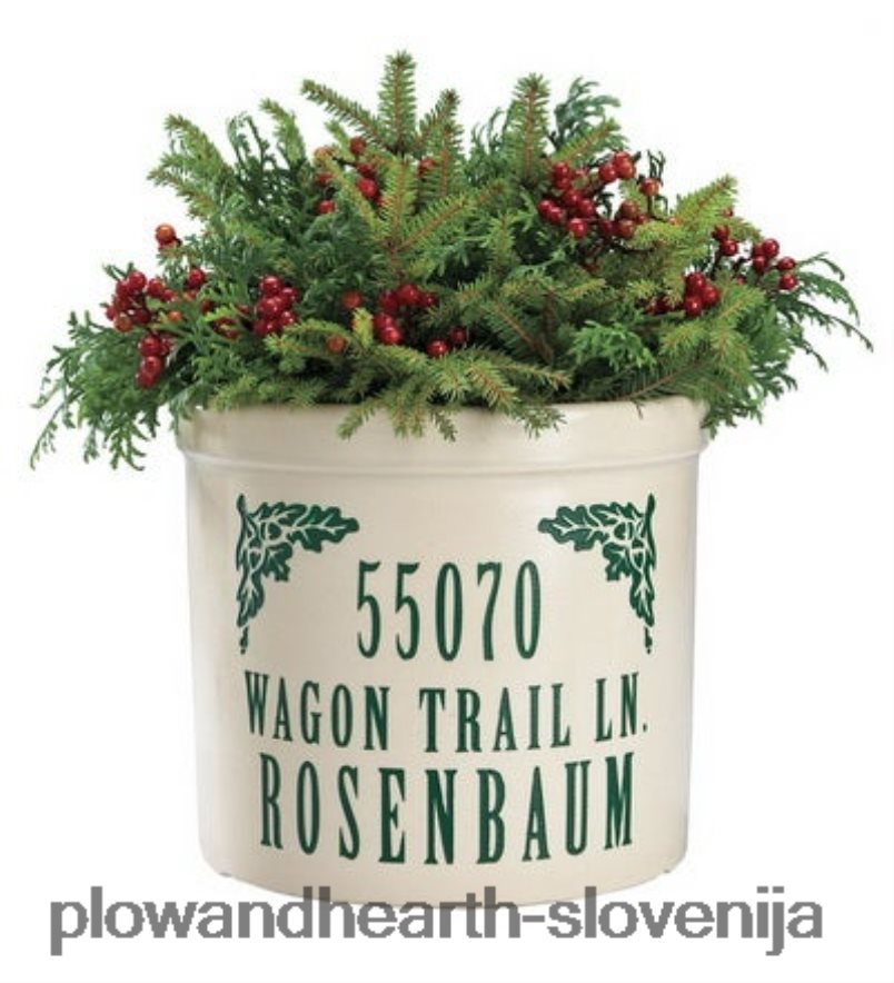 personaliziran lonec z imenom in naslovom - modri bor Plow & Hearth 2V46081509 gospodinjska posoda