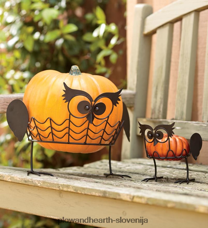 set 2 držal za buče sovice Plow & Hearth 2V46081497 gospodinjska posoda