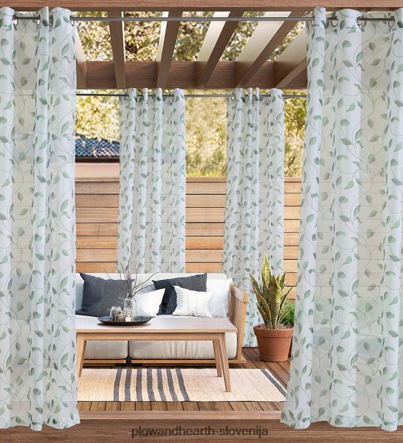 dvobarvna plošča za zunanje zavese Plow & Hearth 2V46081466 gospodinjska posoda