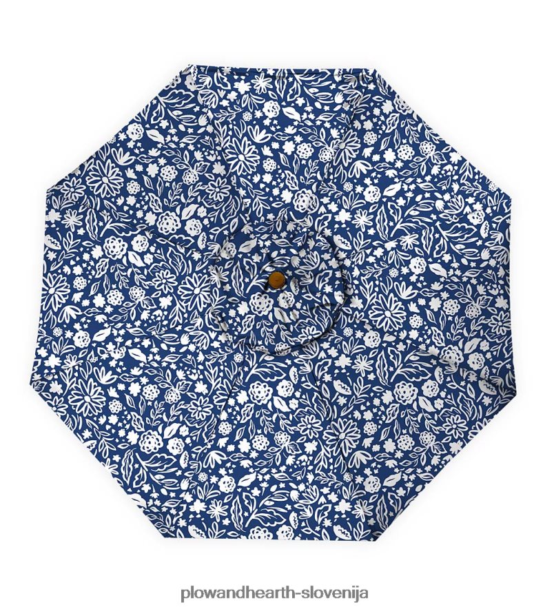 klasični patio market dežnik z aluminijasto palico, 7' dia. - skedenj rdeče Plow & Hearth 2V46081460 gospodinjska posoda