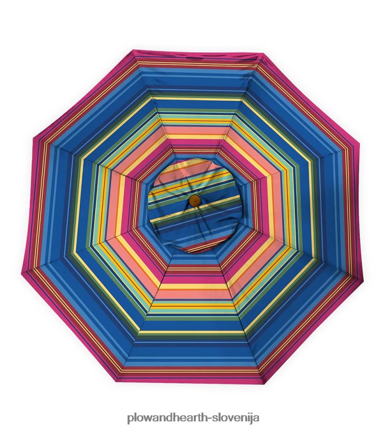 klasični patio market dežnik z aluminijasto palico, 7' dia. - skedenj rdeče Plow & Hearth 2V46081460 gospodinjska posoda