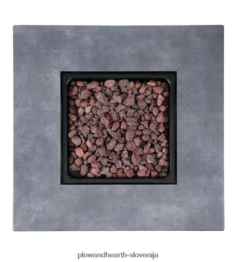 allstonovo zunanje kurišče na lp-plin z kaminom v videzu betona Plow & Hearth 2V46081611 gospodinjska posoda