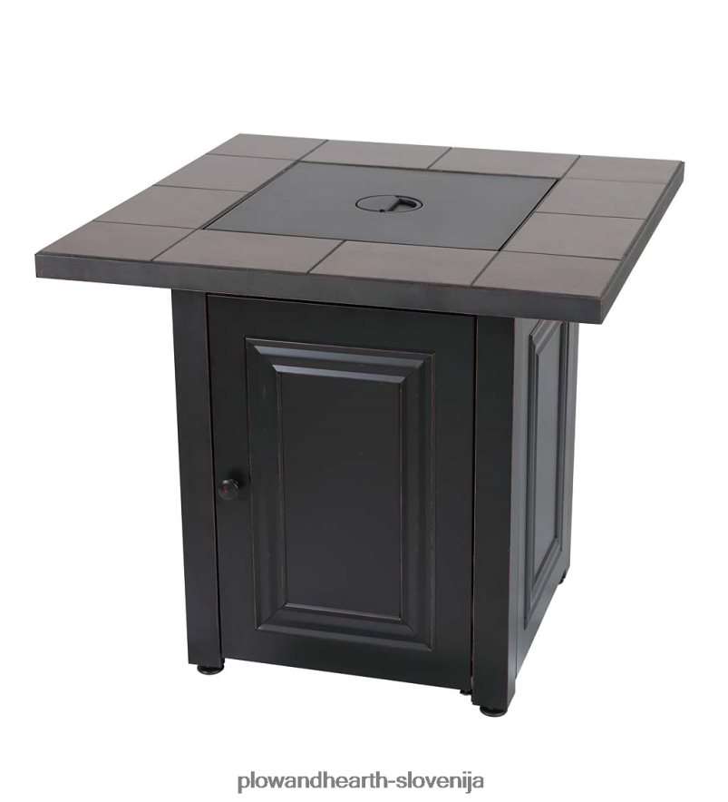 kurišče na plin halifax propan z vstavkom za mizo in kamni iz lave Plow & Hearth 2V46081594 gospodinjska posoda