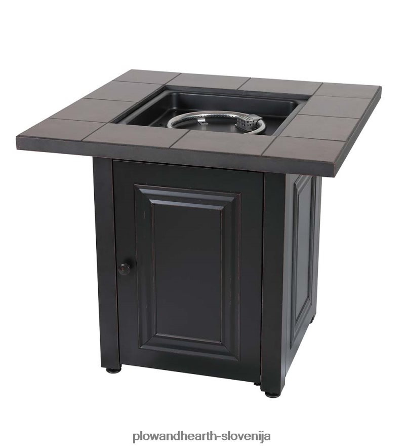 kurišče na plin halifax propan z vstavkom za mizo in kamni iz lave Plow & Hearth 2V46081594 gospodinjska posoda