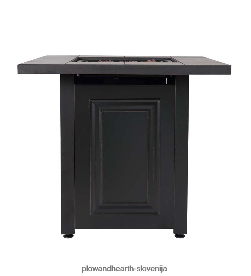 kurišče na plin halifax propan z vstavkom za mizo in kamni iz lave Plow & Hearth 2V46081594 gospodinjska posoda