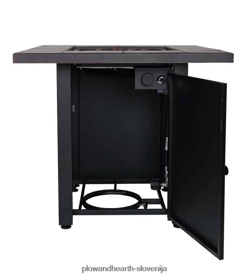 kurišče na plin halifax propan z vstavkom za mizo in kamni iz lave Plow & Hearth 2V46081594 gospodinjska posoda