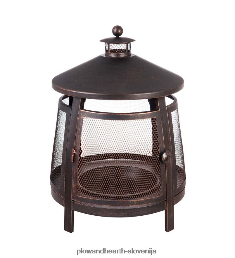 visoko bronasto kurišče z dimnikom Plow & Hearth 2V46081603 gospodinjska posoda