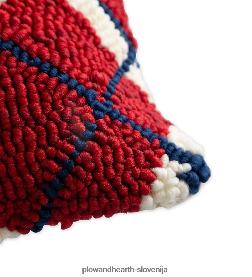 notranja/zunanja patriotska karirasta polipropilenska kljukasta blazina Plow & Hearth 2V46081255 gospodinjska posoda