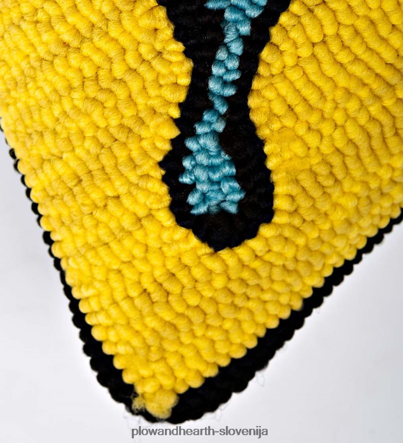 notranja/zunanja rumena polipropilenska blazina z metulji Plow & Hearth 2V46081269 gospodinjska posoda