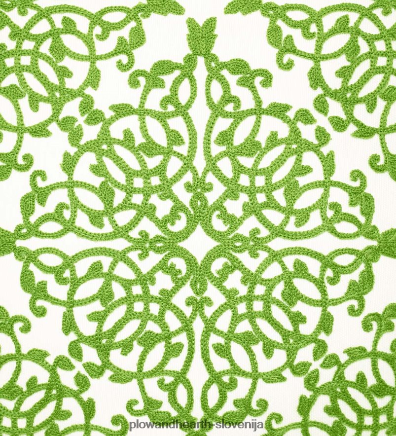 notranja/zunanja vezena blazina s čipko - črna Plow & Hearth 2V46081261 gospodinjska posoda