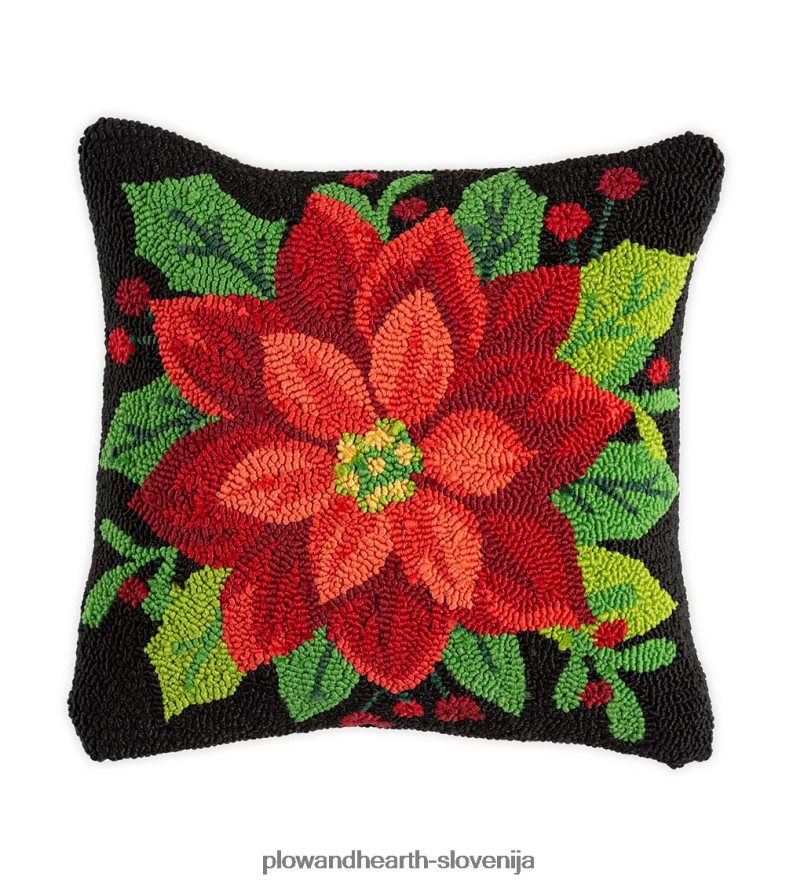 notranja/zunanja vzglavnik iz polipropilena božične zvezde Plow & Hearth 2V46081219 gospodinjska posoda