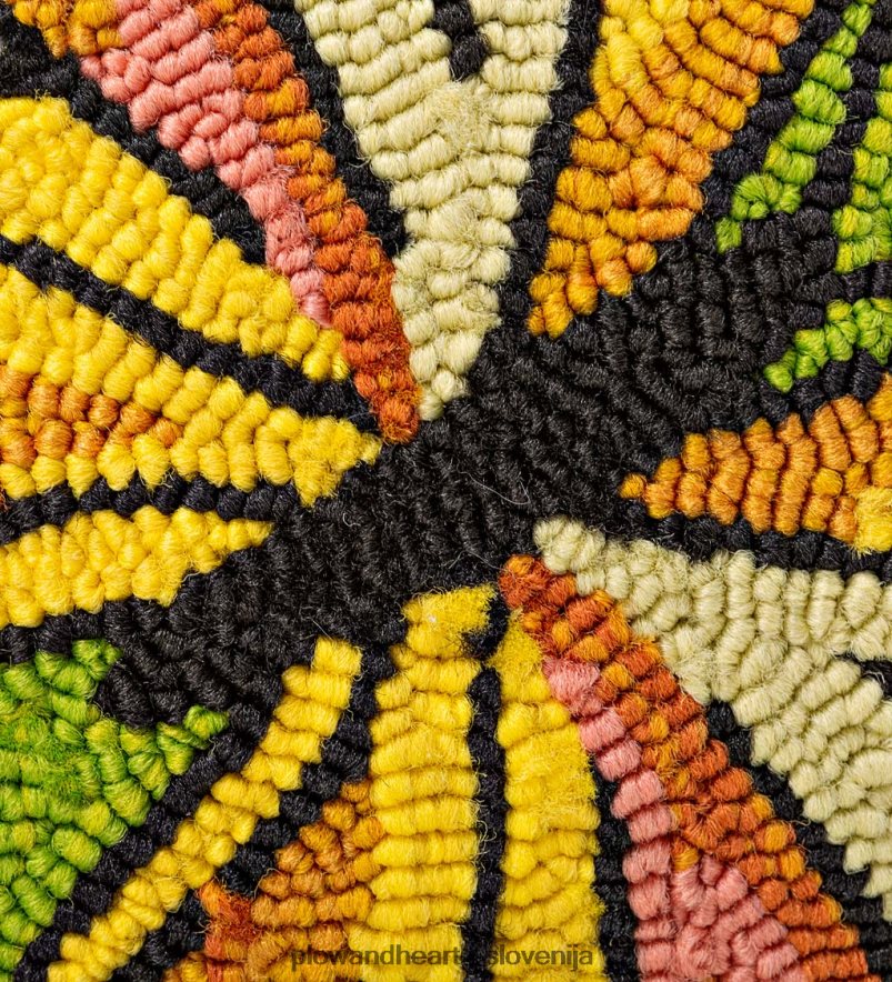 notranja/zunanja zelena metuljna blazina iz polipropilena, ročno pritrjena Plow & Hearth 2V46081265 gospodinjska posoda