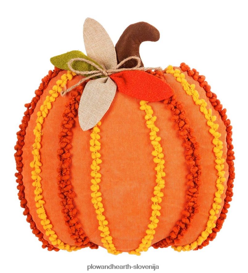 teksturirana 3D blazina v obliki buče Plow & Hearth 2V46082376 gospodinjska posoda