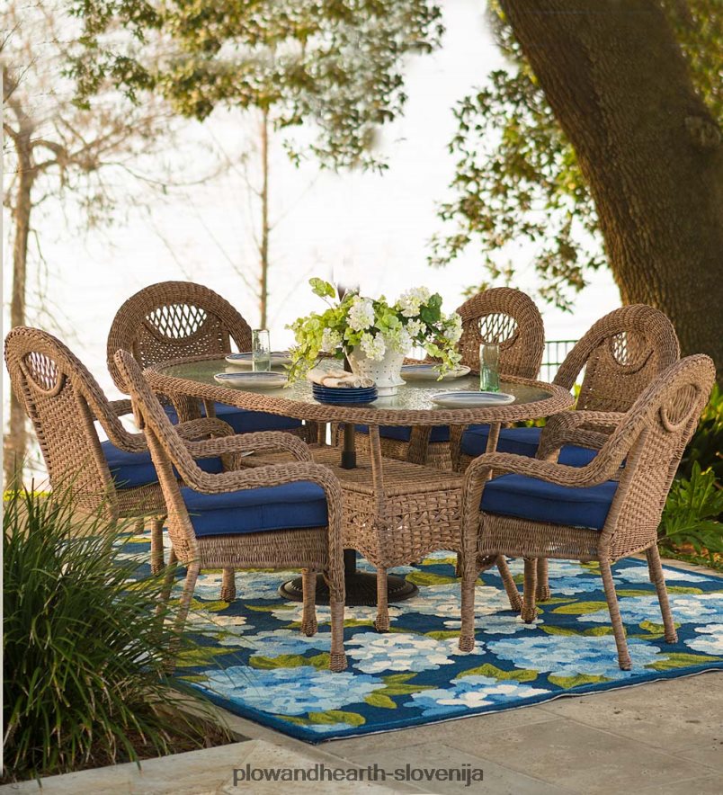 Prospect Hill ovalna jedilna miza in stoli Plow & Hearth 2V46081093 gospodinjska posoda