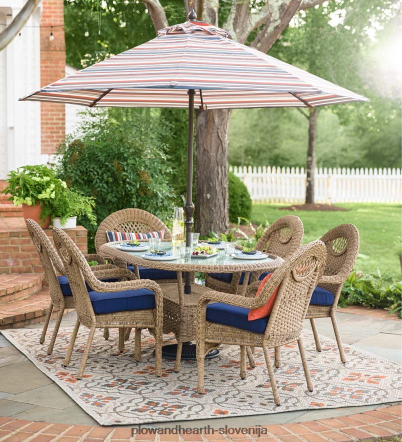 Prospect Hill ovalna jedilna miza in stoli Plow & Hearth 2V46081093 gospodinjska posoda