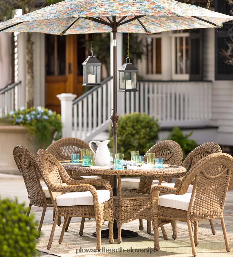 Prospect Hill ovalna jedilna miza in stoli Plow & Hearth 2V46081093 gospodinjska posoda