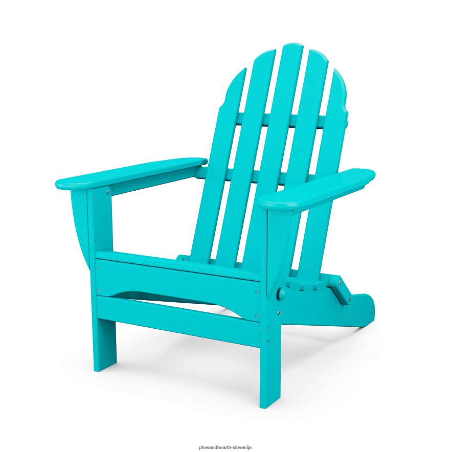 adirondack stol iz poliwooda, ki zahteva malo vzdrževanja - tikovina Plow & Hearth 2V46081181 gospodinjska posoda