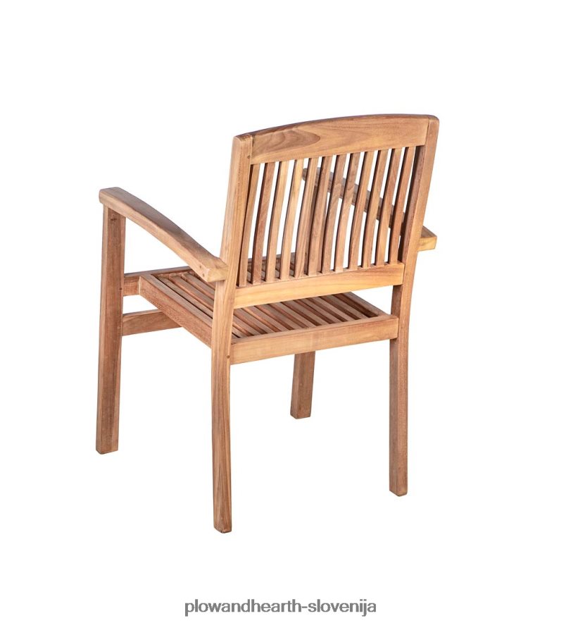 jedilna garnitura iz tikovine, 7-delna garnitura Plow & Hearth 2V46081103 gospodinjska posoda