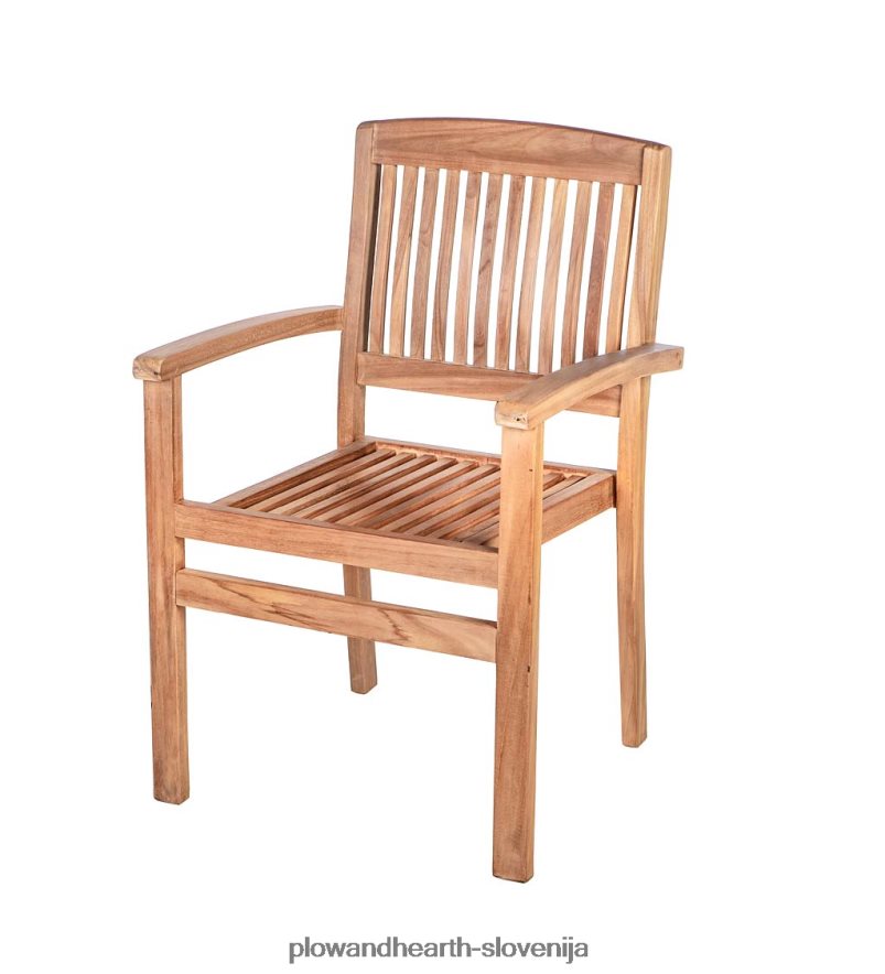 jedilna garnitura iz tikovine, 7-delna garnitura Plow & Hearth 2V46081103 gospodinjska posoda