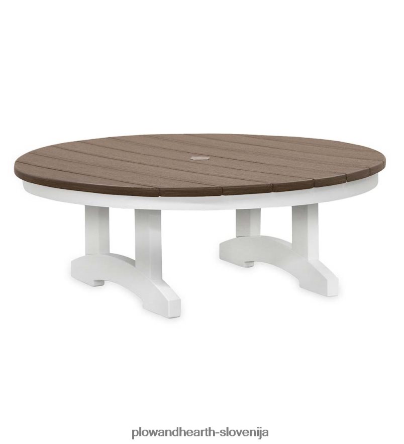 may river velika zunanja pogovorna miza - mahagoni/črna Plow & Hearth 2V46081178 gospodinjska posoda