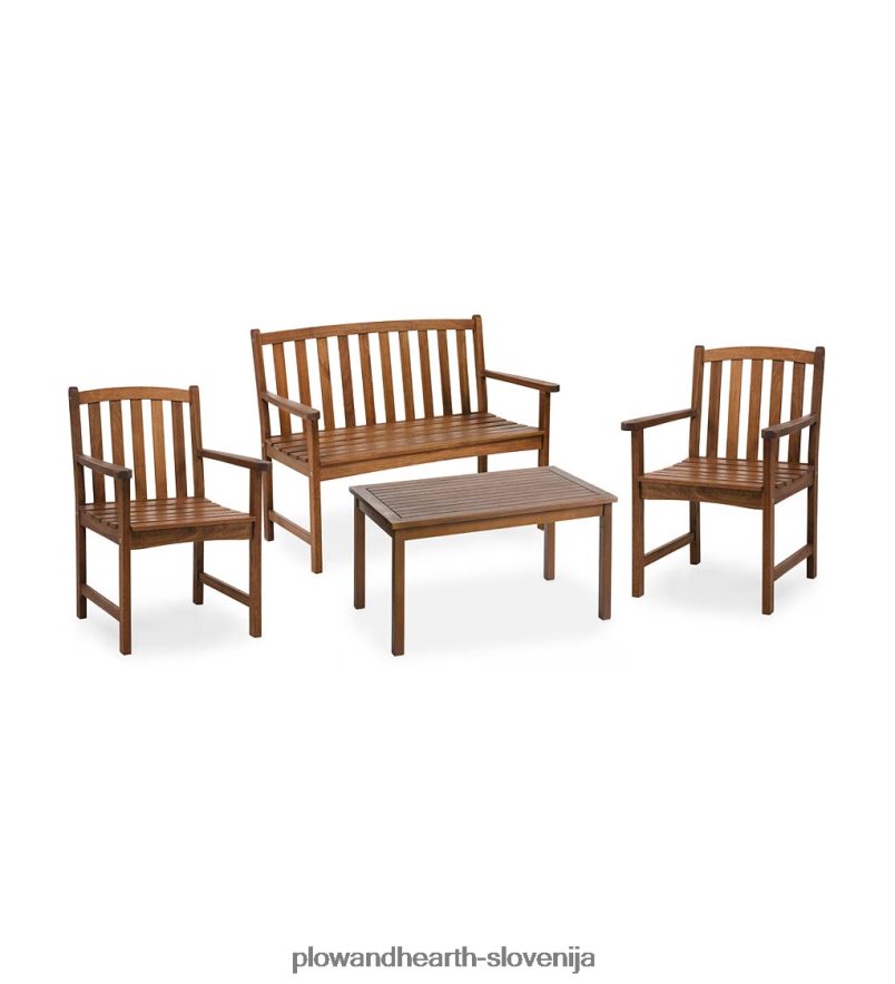 sedežna garnitura lancaster evkaliptus, 4-delna garnitura - natur Plow & Hearth 2V46081096 gospodinjska posoda