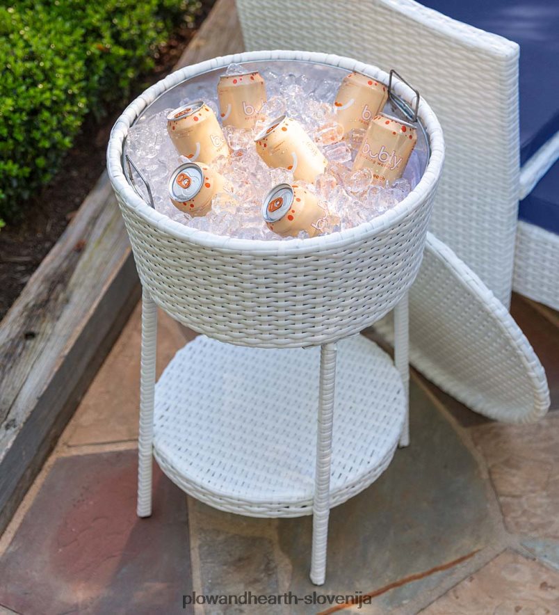 set za klepet harbour moon s skritimi otomani in hladno mizo - bel Plow & Hearth 2V46081098 gospodinjska posoda