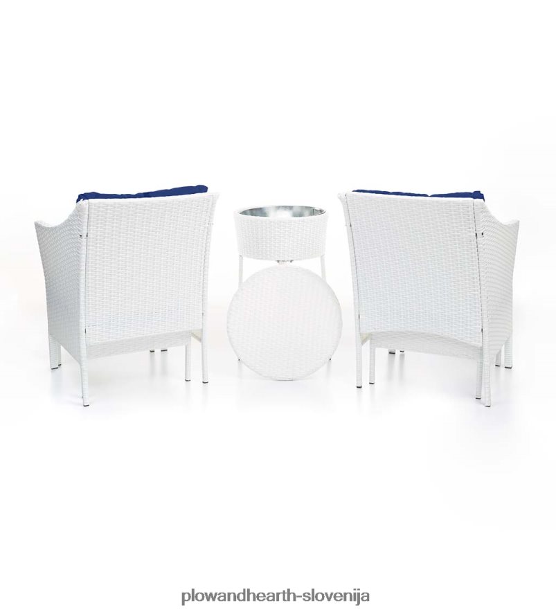 set za klepet harbour moon s skritimi otomani in hladno mizo - bel Plow & Hearth 2V46081098 gospodinjska posoda