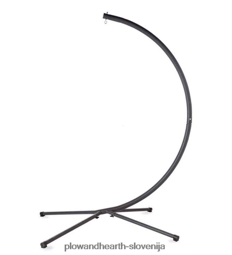 stojalo iz jeklenega c-okvirja za visečo gugalnico na viseči mreži Plow & Hearth 2V46081152 gospodinjska posoda