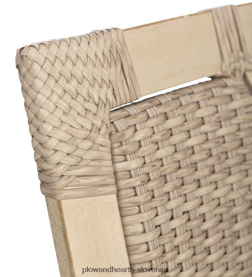 Štiridelni komplet iz vrbovega protja urbanna driftwood z blazinami - polnočna mornarica Plow & Hearth 2V46081158 gospodinjska posoda
