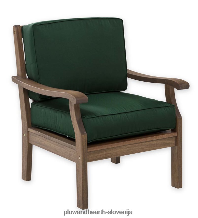 zbirka sedežev claremont, zunanje pohištvo iz evkaliptusovega lesa Plow & Hearth 2V46081090 gospodinjska posoda