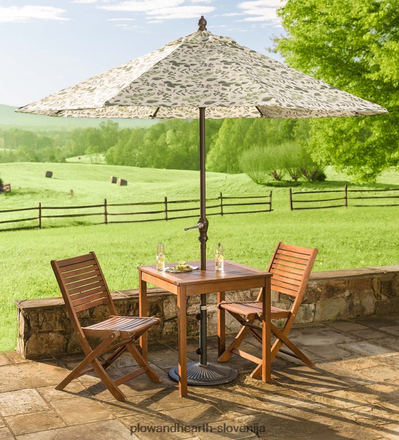 zunanje pohištvo za bistroje iz lesa evkaliptusa Plow & Hearth 2V46081080 gospodinjska posoda