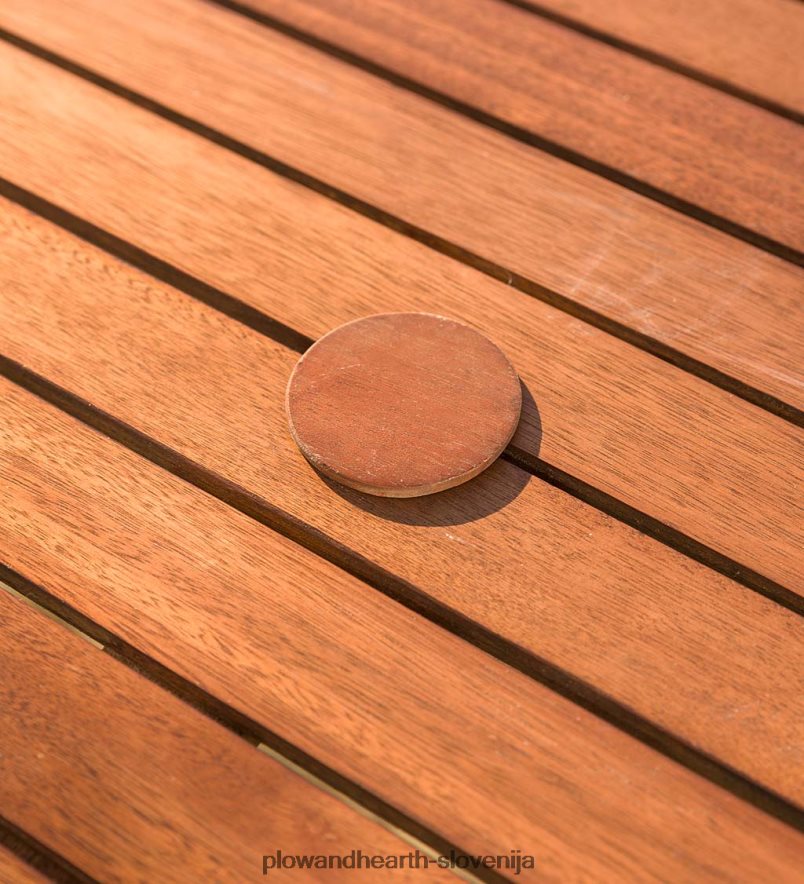 zunanje pohištvo za bistroje iz lesa evkaliptusa Plow & Hearth 2V46081080 gospodinjska posoda