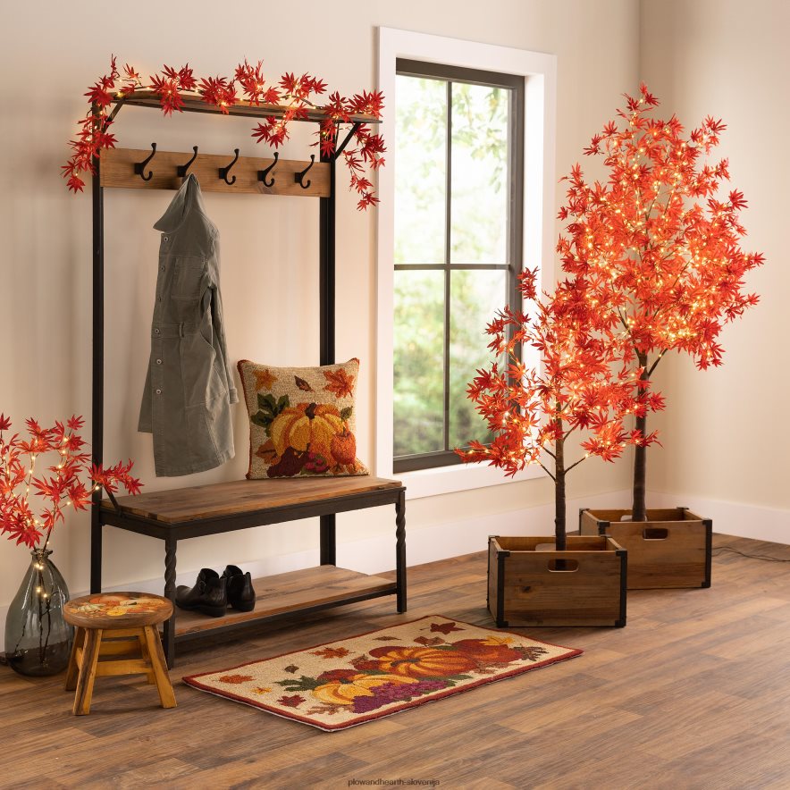 notranja/zunanja jesenska preproga iz polipropilena s kavljem Plow & Hearth 2V46081312 gospodinjska posoda