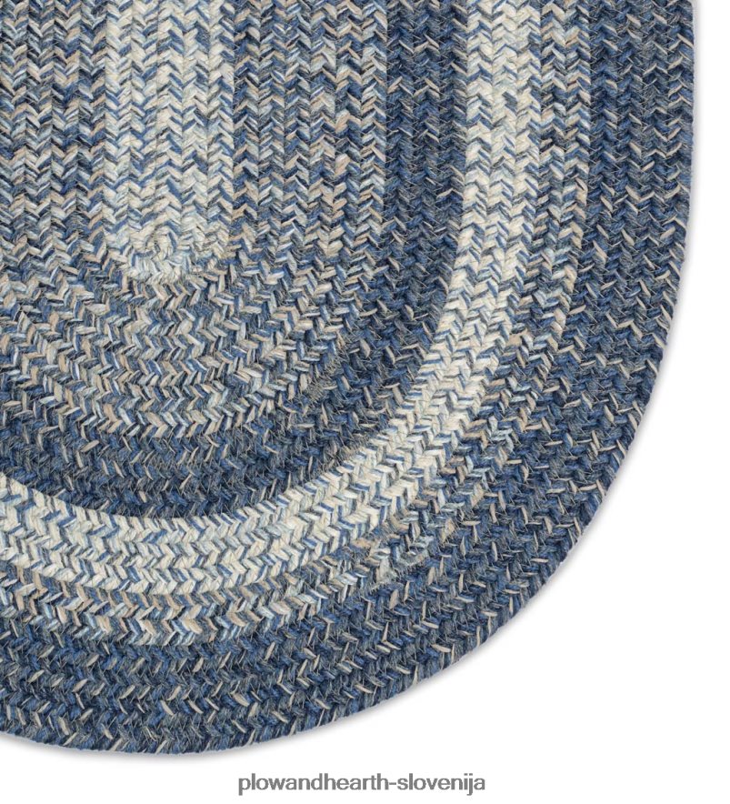 notranja/zunanja ovalna polipropilenska pletena preproga iz woodridgea Plow & Hearth 2V46081355 gospodinjska posoda