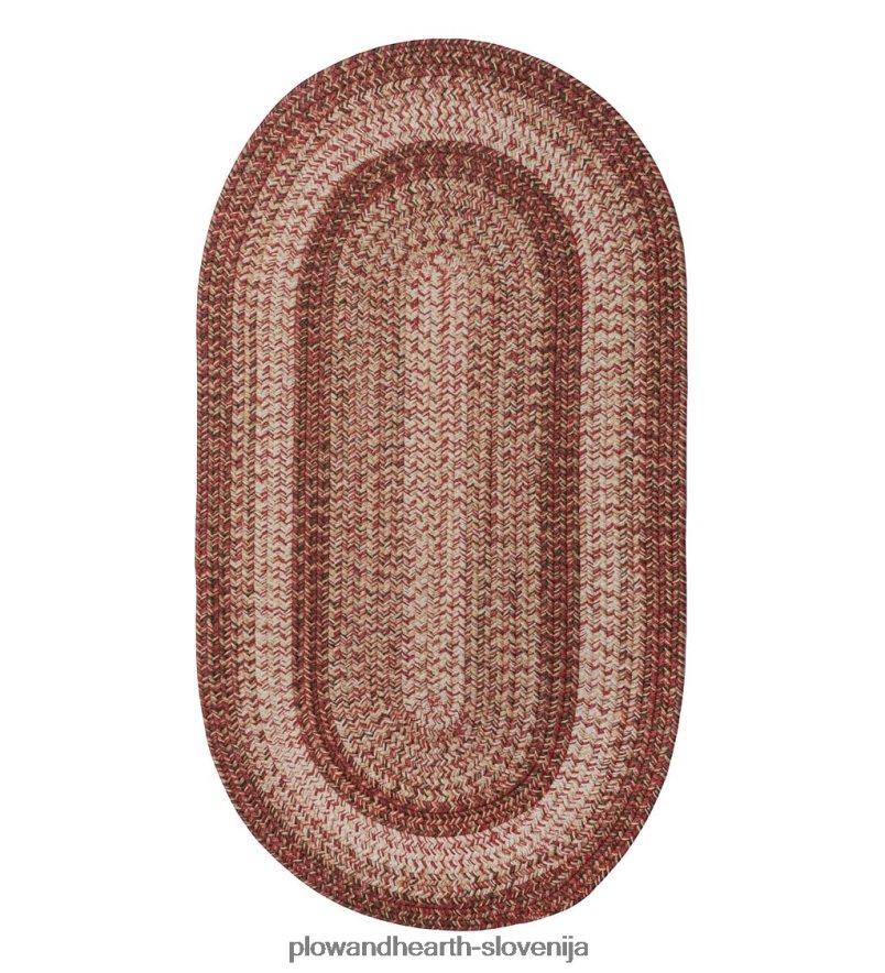 notranja/zunanja ovalna polipropilenska pletena preproga iz woodridgea Plow & Hearth 2V46081355 gospodinjska posoda