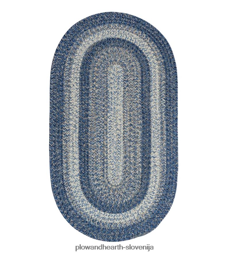 notranja/zunanja ovalna polipropilenska pletena preproga iz woodridgea Plow & Hearth 2V46081355 gospodinjska posoda