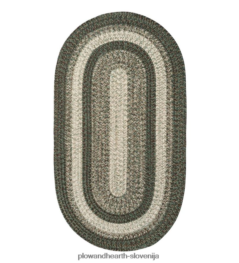 notranja/zunanja ovalna polipropilenska pletena preproga iz woodridgea Plow & Hearth 2V46081355 gospodinjska posoda