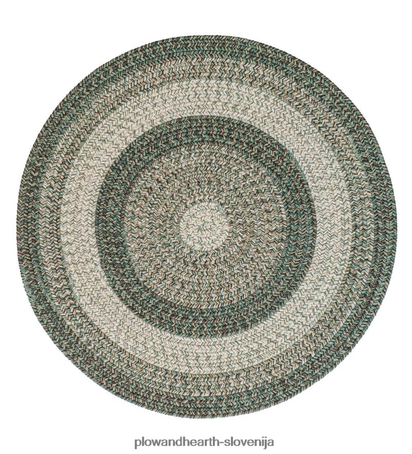 notranja/zunanja ovalna polipropilenska pletena preproga iz woodridgea Plow & Hearth 2V46081355 gospodinjska posoda