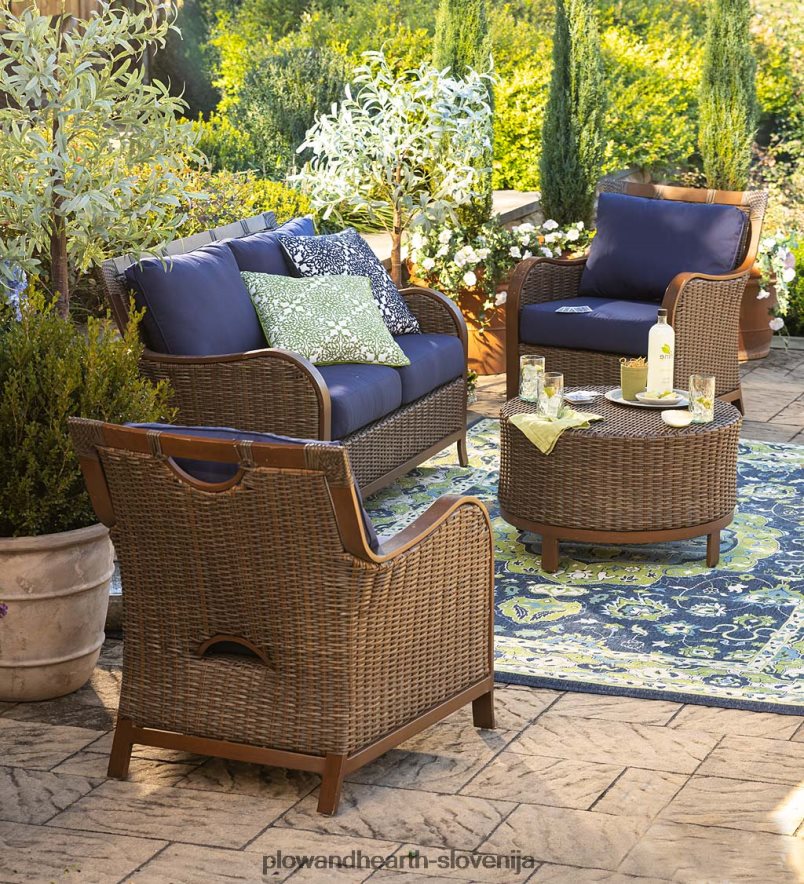 notranja/zunanja polipropilenska preproga brunswick venec Plow & Hearth 2V46081395 gospodinjska posoda