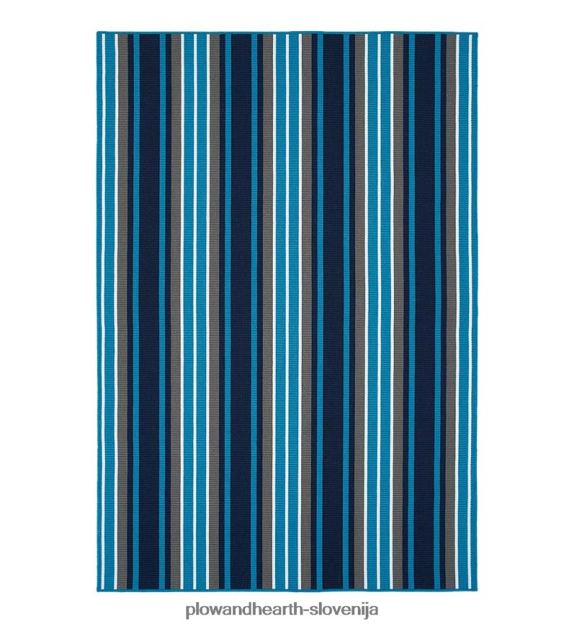 notranja/zunanja preproga iz poliestra s črtasto teksturo Plow & Hearth 2V46081400 gospodinjska posoda