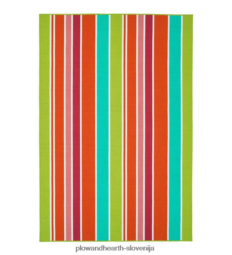 notranja/zunanja preproga iz poliestra s črtasto teksturo Plow & Hearth 2V46081400 gospodinjska posoda