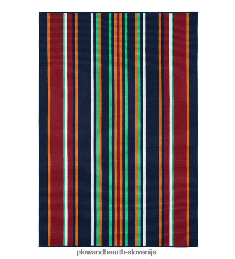 notranja/zunanja preproga iz poliestra s črtasto teksturo Plow & Hearth 2V46081400 gospodinjska posoda