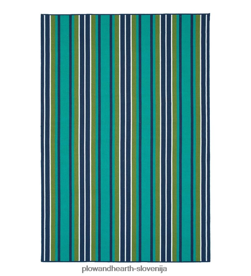 notranja/zunanja preproga iz poliestra s črtasto teksturo Plow & Hearth 2V46081400 gospodinjska posoda