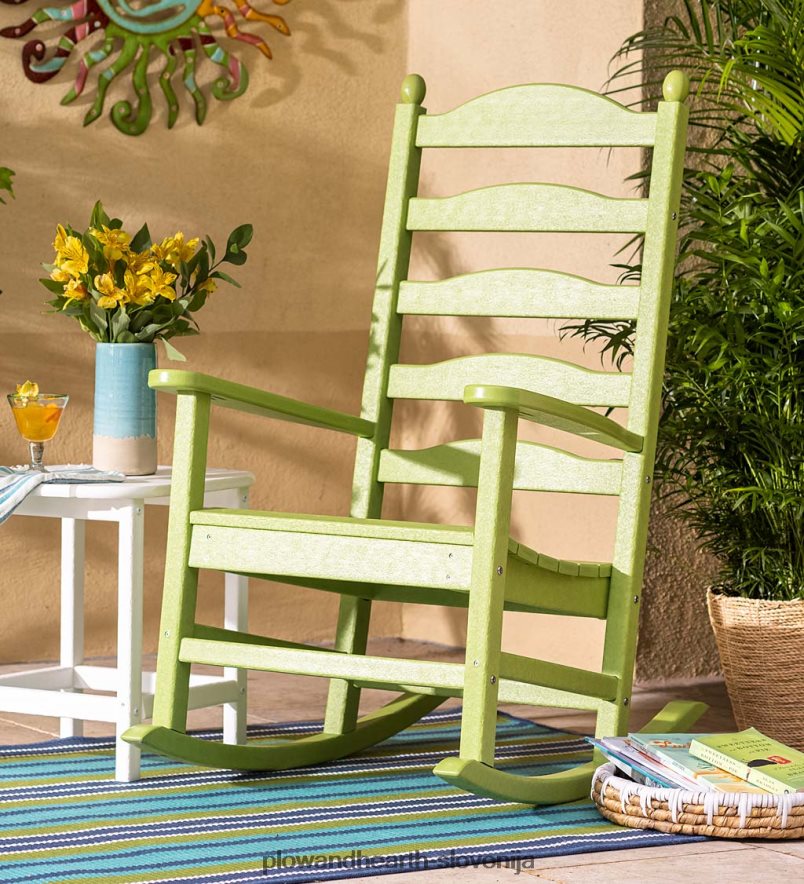 notranja/zunanja preproga iz poliestra s črtasto teksturo Plow & Hearth 2V46081400 gospodinjska posoda