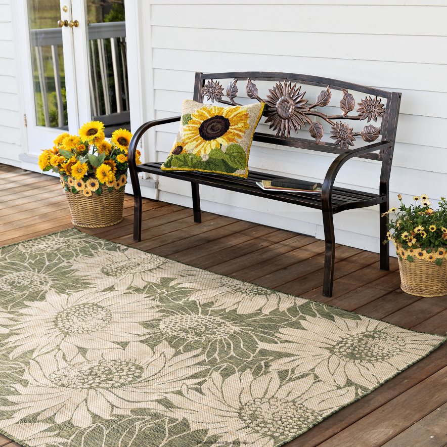 notranja/zunanja sončnična preproga Plow & Hearth 2V46081442 gospodinjska posoda