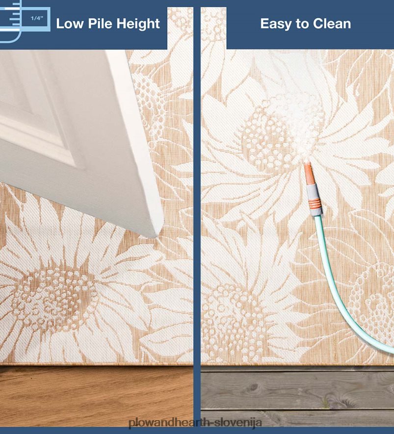 notranja/zunanja sončnična preproga Plow & Hearth 2V46081442 gospodinjska posoda