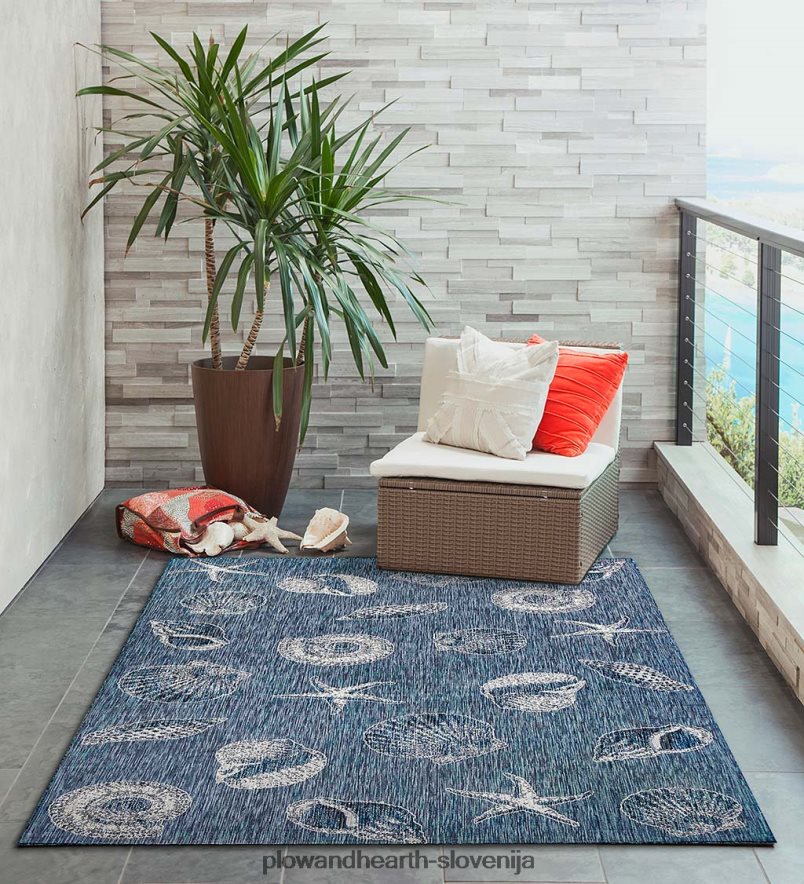 notranja/zunanja teksturirana polipropilenska preproga Plow & Hearth 2V46081367 gospodinjska posoda