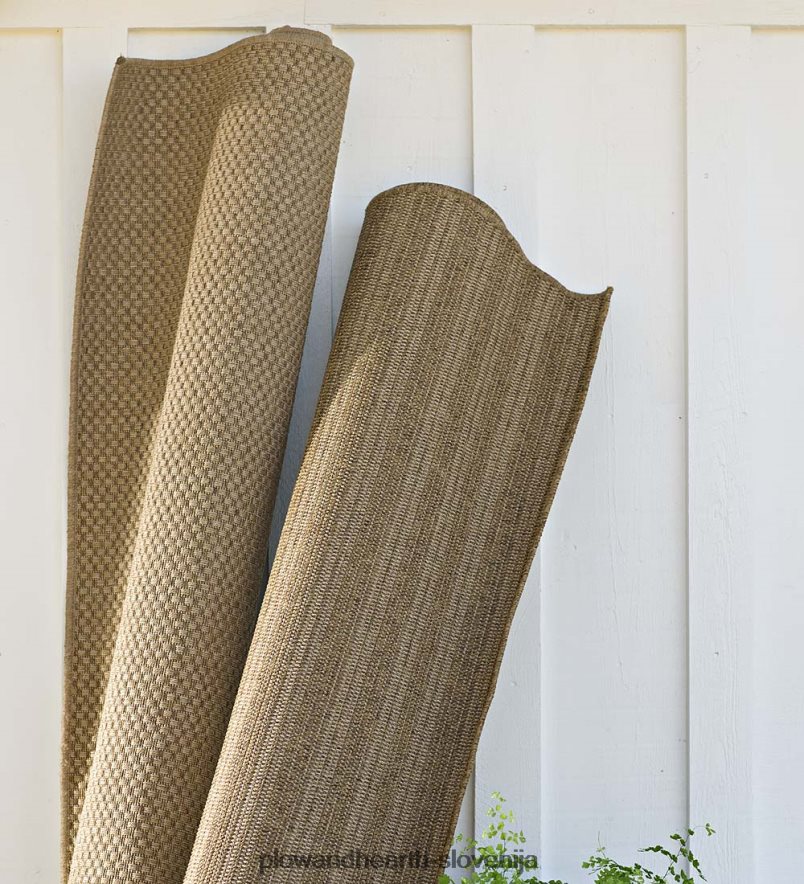 polipropilenske preproge z videzom lovorove morske trave za notranje/zunanje Plow & Hearth 2V46081273 gospodinjska posoda